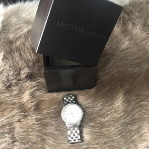 Michael Kors Silver diamond watch